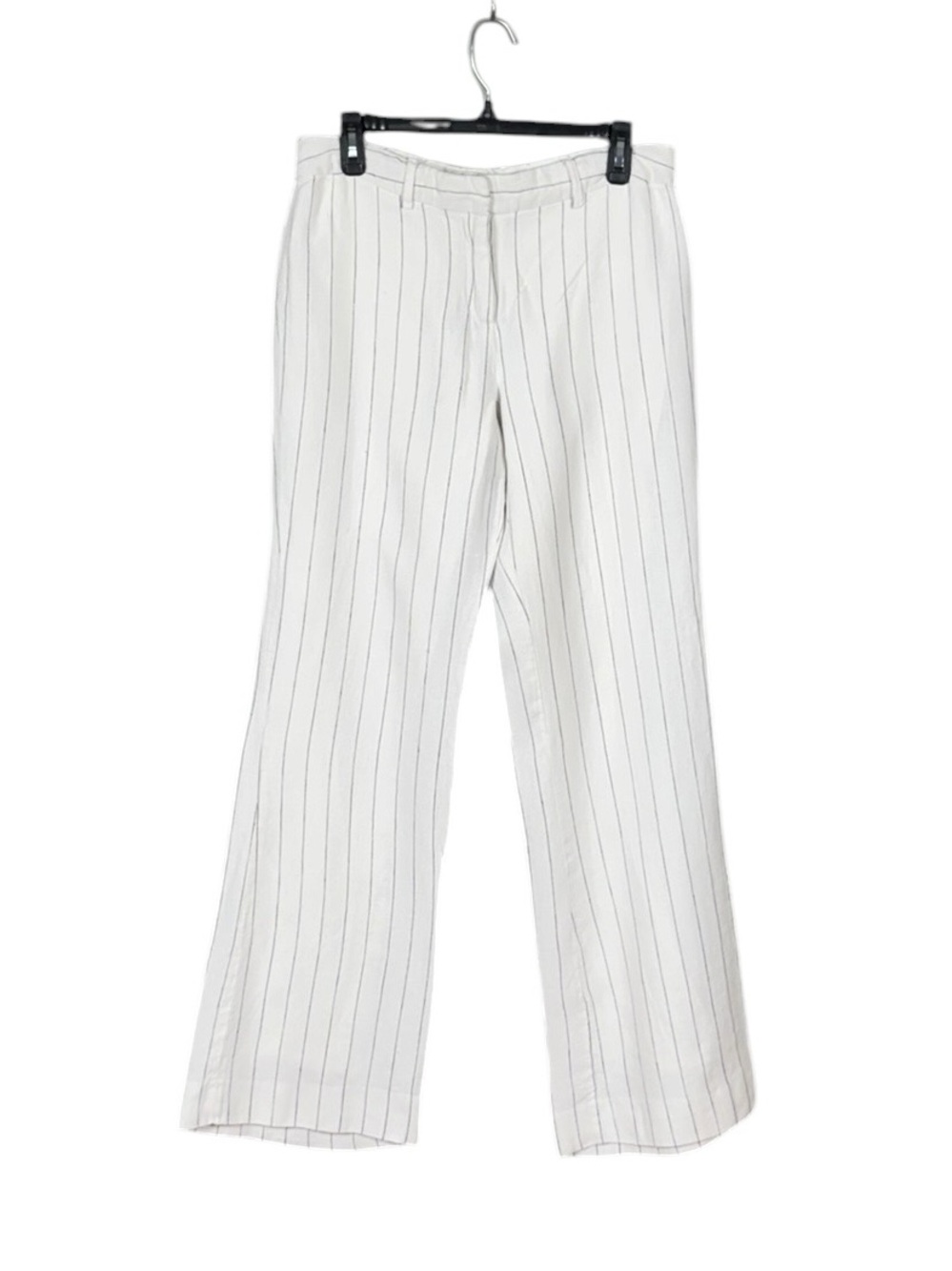Isaac Mizrahi Womens 100% Linen Pants Size 6 Beachy Resort Coastal Euro Summer